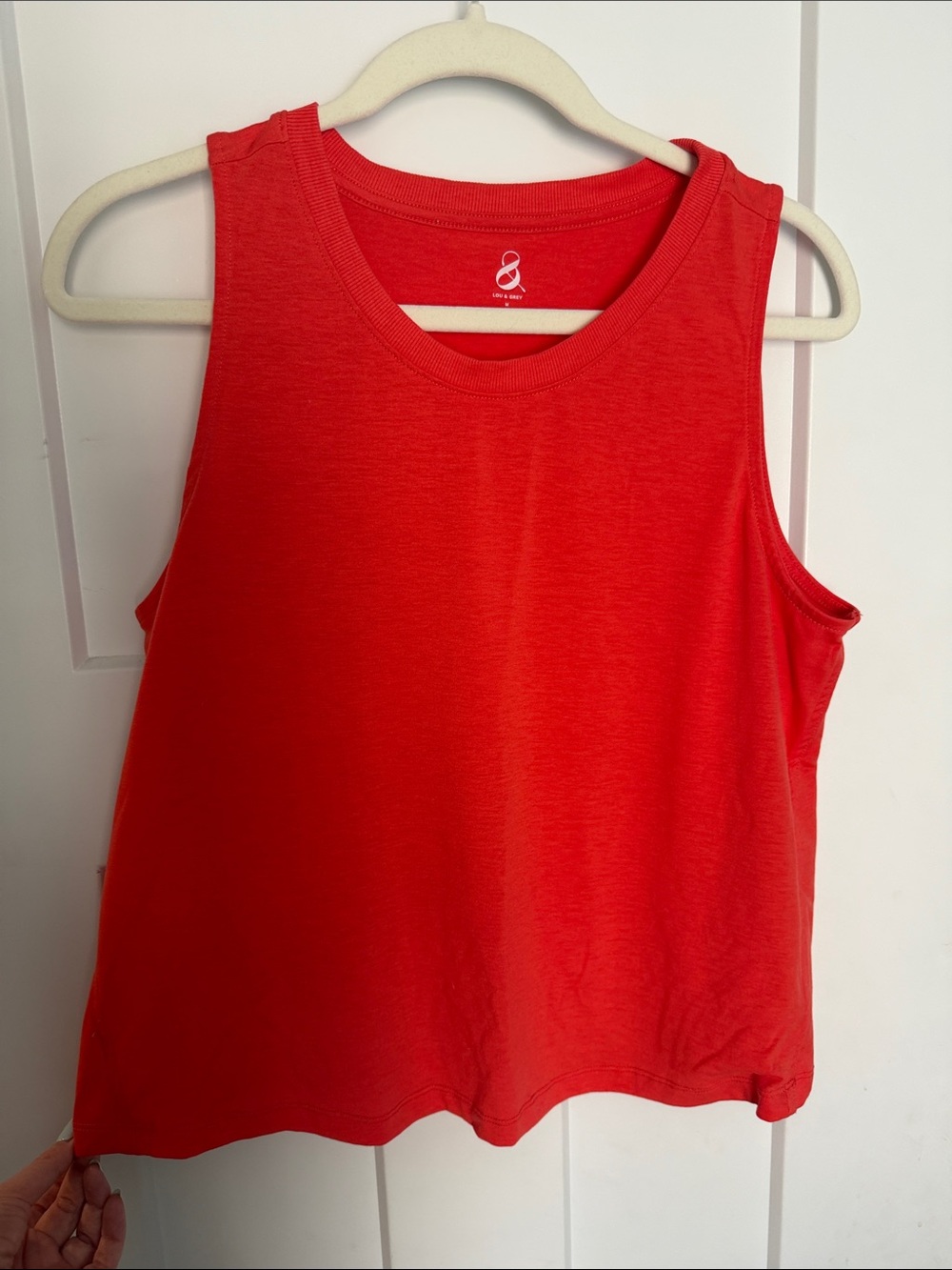 Bright Red Sleeveless Tank Top by Unknown Brand